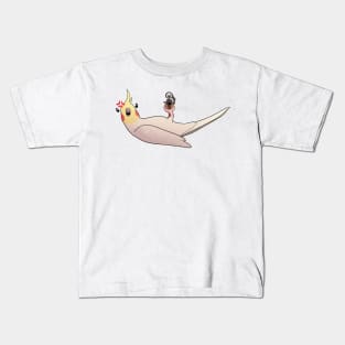 Bird with AK 47 Kids T-Shirt